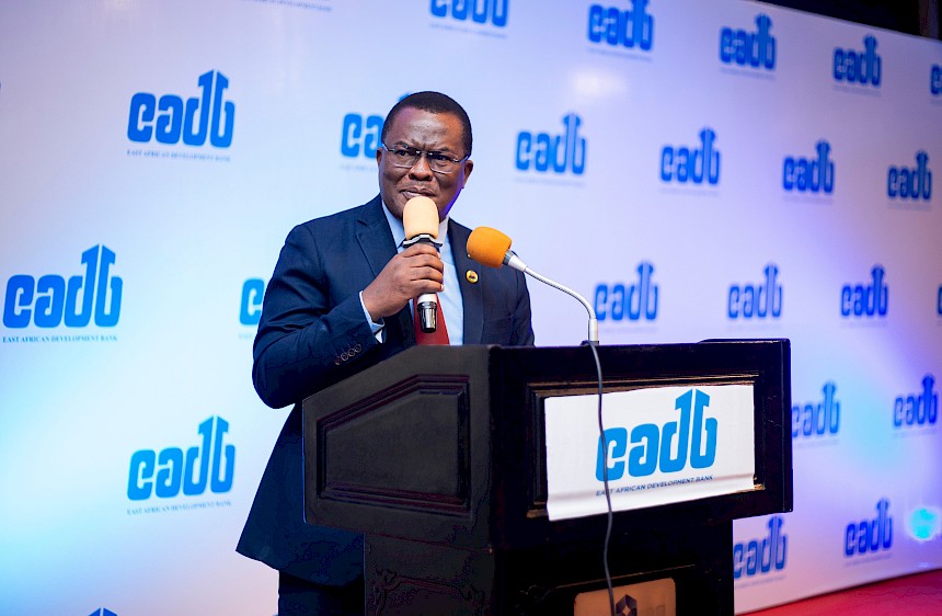 Dr. Charles A. Mwamwaja, Chairman of the EADB Board sharing remarks during the stakeholder event